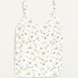 Floral White Tank Top